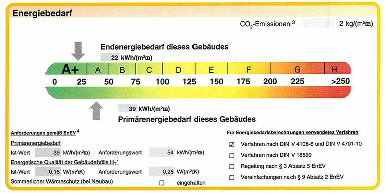 Hiermit erfüllen wir auch die strengen Regeln der neuen ENEV 2016 für Wohnhäuser.